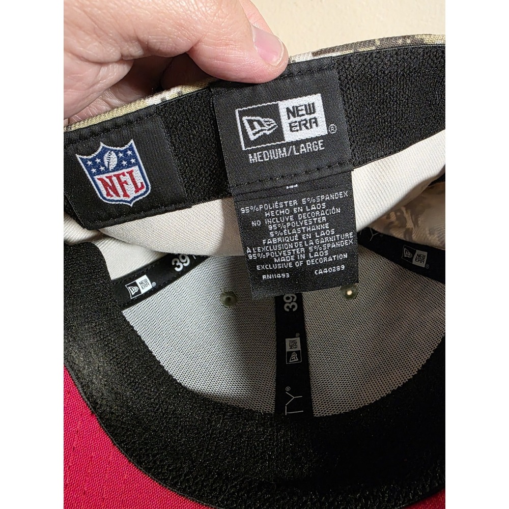 Kansas City Chiefs New Era 39THIRTY Salute To Service Hat Cap Size M-L - Picture 8 of 8